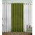 IDOLESHOP Polyester White,Green  Plain Door Curtains(7 feet in Height, Pack of 3)