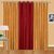 IDOLESHOP Polyester Gold, Maroon Plain Door Curtains(7 feet in Height, Pack of 3)