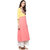 Janasya Women's Pink Printed Crepe A-Line Kurti