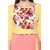 Janasya Women's Pink Printed Crepe A-Line Kurti