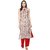 Janasya Women's Multicolor Printed Crepe Straight Kurti