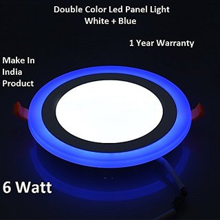 Snap Light 9 Watt LED Round Panel Light Ceiling POP Down Indoor Light LED 3D Effect Lighting (Double Color)