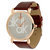 Satva-The Brand Maroon Belt Slim Dial Premium DK Watch for Men