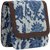 TARUSA Indigo Blue Cotton Printed Sling Bag For Women