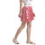 Texco Women Red & White Striped Short Flared Skirt