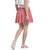 Texco Women Red & White Striped Short Flared Skirt