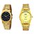 Sonic Black And Golden Round Dial Men Watches