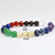 Reiki Healing Crystal 7 Chakra Onyx 8 mm DC Bracelet Natural Healing Stone