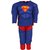 Raj Costume Polyester Superman Super Hero Fancy Dress For Kids
