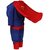 Raj Costume Polyester Superman Super Hero Fancy Dress For Kids