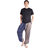 Split Navy Brown Hoppers Men's Harem Style Pants by Bombay Trooper