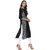 Janasya Women's Black Printed Crepe Straight Kurti