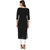 Janasya Women's Black Printed Crepe Straight Kurti