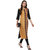 Janasya Women's Yellow Printed Crepe Straight Kurti