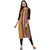 Janasya Women's Yellow Printed Crepe Straight Kurti