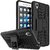 Anvika Dual Armor Kick Stand Back Cover Case for Oppo F1  (Black)