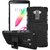Anvika Defender Tough Hybrid Armour Shockproof Hard PC + TPU with Kick Stand Rugged Back Case Cover for LG G4 Stylus Black