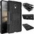 Lenovo Vibe P1 Cover,Anvika Impact Case For Lenovo Vibe P1 Shock Proof High Impact Armor Kick Stand Dual Layer Hard/Soft Back Cover (Black)