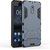 Nokia 6  Anvika Tough Military Grade Version 3.0 IronMan design Armor Defender Series Dual Protection Layer Hybrid TPU + PC Kickstand Kick Stand Case Cover for Nokia 6 - Blue