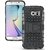 Anvika Hybrid Military Grade Armor Kick Stand Back Cover Case for Samsung Galaxy S6 Edge (Black)