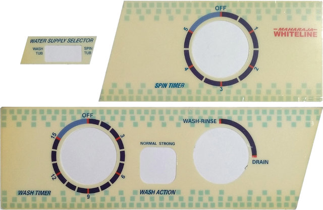 Buy Maharaja Whiteline Washing Machine Control Panel Sticker Set (Blue ...