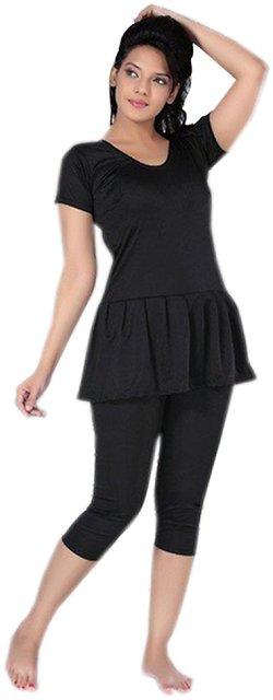 LADIES/ WOMEN/ GIRLS- SWIMMING DRESS- 3/4 LEGGY FROCK STYLE WATER PARK DRESS