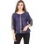 Amiable Party 3/4th Sleeve Embellished Women  Blue  Top