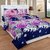 RK  Home Premium Quality 3D Floral Double Bed sheet with two pillow covers