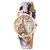Women Wrist Watch combo Of 2 Pic (Paris Eiffel Tower Pink  Blue ) By 5star