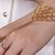 VeroniQ - Gold Jaali Cutwork Design Hand Chain Ring Bracelet - 1 Qty