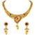 Asmitta Jewellery Gold Plated Gold Zinc Necklace set for women