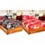 Welhouse India 3D Printed Set Of 2 Double bedsheet with 4 Pillow Covers