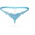 Streetkart Elegant Blue Lace Pearl Panty Hipster Thong Underwear Underpant