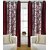 BSN kolaveri maroon Printed door Curtain Set of 2 (4x7)