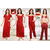 Magical Maroon set of 6 pcs. Nightwear