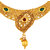 Asmitta Jewellery Gold Plated Gold Zinc Necklace set for women