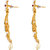 Asmitta Jewellery Gold Plated Gold Zinc Dangle Earrings For Women