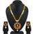 Asmitta Jewellery Gold Plated Gold Zinc Necklace set for women