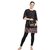 TARUSA Midnight Black Synthetic Geometric Texture Clutch For Women
