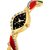 Stylish Beautiful Designer Black Dial Folden Morni Strap For Women Watch - For Girls