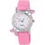 Pink diamond studded attractive butterfly stylish women Watch - For Girls