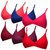 Sparkle Multicolor Non-Padded Bra Combo (Pack of 6)