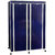 Double Door Collapsible Wardrobe with High Qualtiy Metal Frame K448-Blue