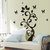 Black Flower Creative Wall Stickers - Multicolor