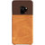 Stuffcool Lush Dual Tone PU Leather Back Case Cover for Samsung Galaxy S9 - Dark Brown / Light Brown