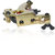 MUMBAI TATTOO HOBBY COIL TATTOO MACHINE GOLD (PACK OF 1)