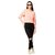 Women's Pink Round Neck Full Sleeve Solid Cut Out Sweatshirt.