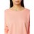 Women's Pink Round Neck Full Sleeve Solid Cut Out Sweatshirt.