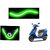 Himmlisch  Flexible 30cm Bike Headlight Neon LED DRL Tube GREEN For TVS Scooty Zest 110