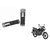Himmlisch Bungbon Motorcycle handle Grip Bike Grip Cover Silver- For Honda CB Unicorn 150